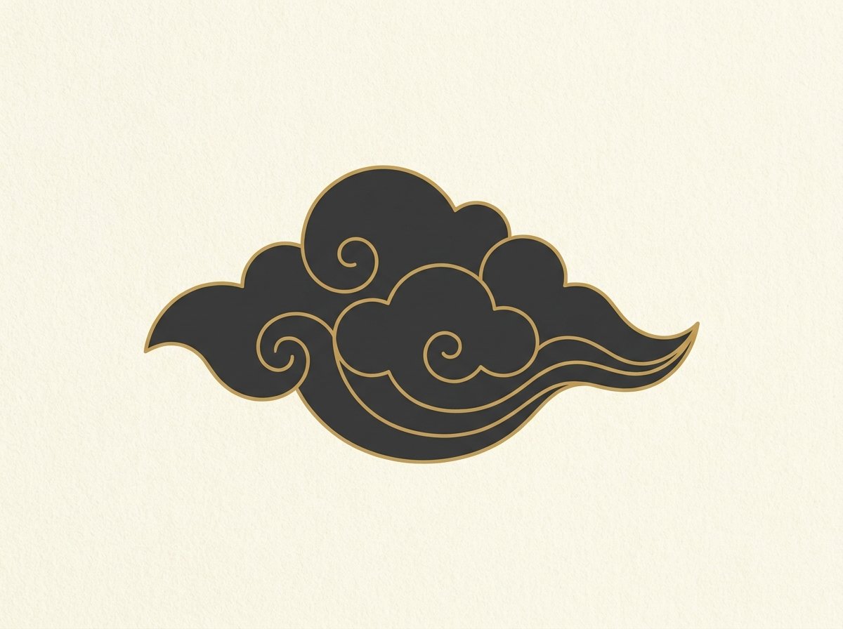 Read The Cloud logo — stylized Thai mural cloud